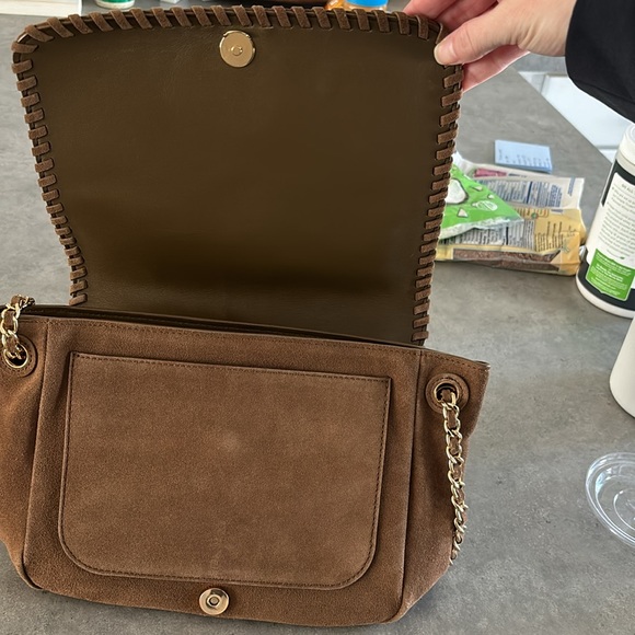 Tory Burch Brown Suede Shoulder Bag or Crossbody Bag - Picture 6 of 10